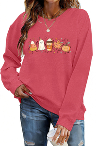 Women's Fall Halloween Graphic Soft Relaxed Sweatshirt
