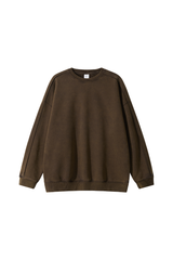 Men's Fall/Winter Fleece-Lined Dyed Vintage Pullover