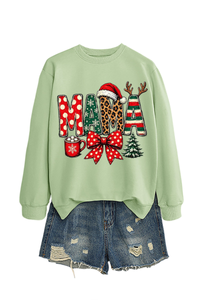 Women's Winter/Fall Christmas Santa Multi-color Pullover