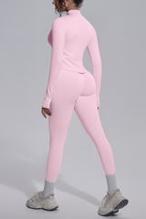 Women's Seamless Yoga Bra & Jacket & Leggings  3-Piece Set