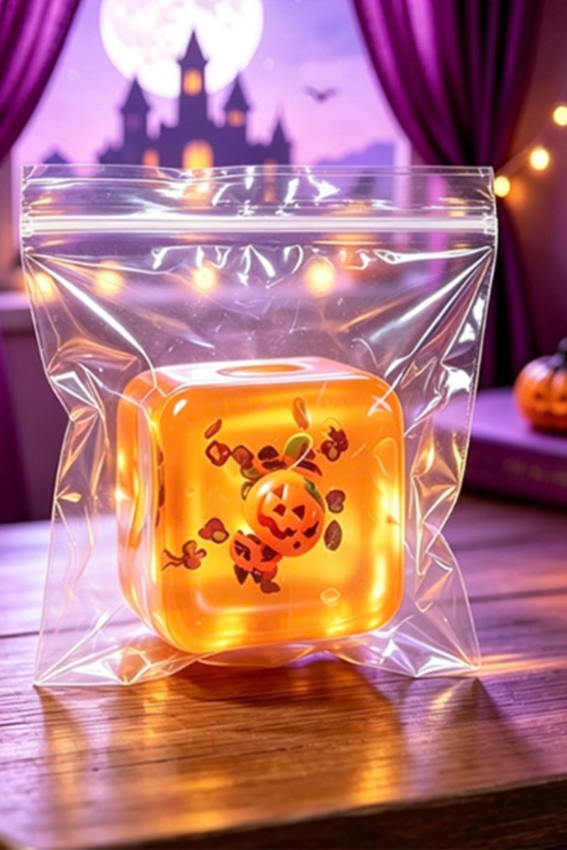 Halloween Magic Crystal Cube Squishy Fidget Toy OPP Bag Pack