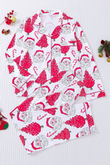 Women's Christmas Tree Printed Christmas Pajama Set
