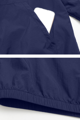 Men's Fall Hooded Full Zip Elastic Hem Outdoor Hooded Jacket