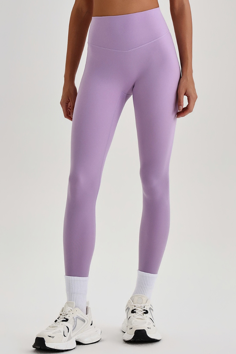 Women's Athletic High Waist No Front Seam Yoga Leggings