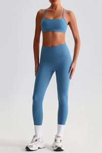 Women's Sports Quick Dry Bra And Leggings Yoga 2-Piece Set
