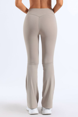 Women's Bare Feel No Front Seam Slim Flared Yoga Pants