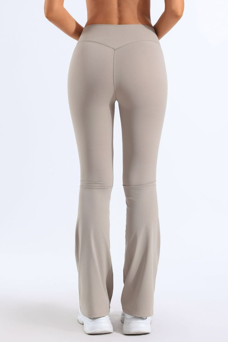 Women's Bare Feel No Front Seam Slim Flared Yoga Pants