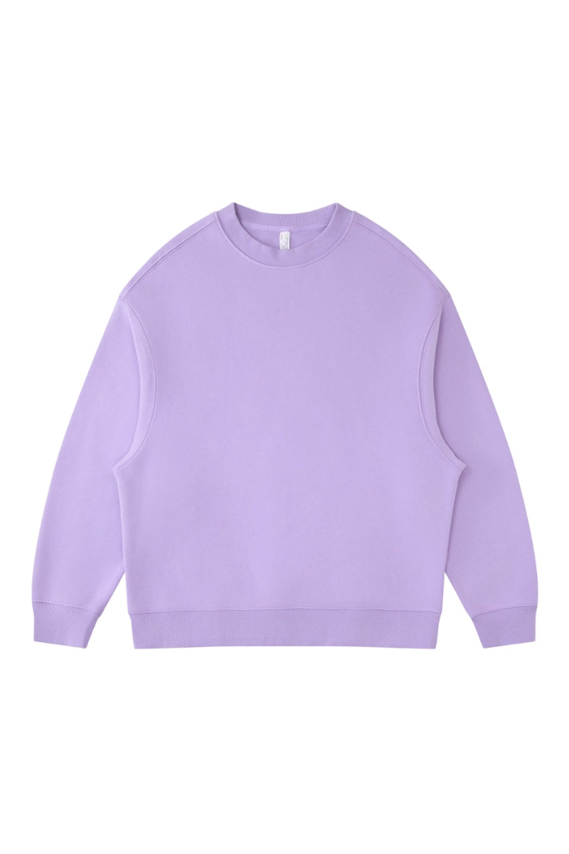 Women's Fall Fleece‑Lined Drop Shoulder Oversized Pullover