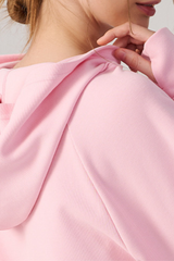 Women's Fall/Winter Drawstring Cropped Finger Cuffs Hoodie