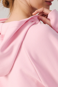Women's Fall/Winter Drawstring Cropped Finger Cuffs Hoodie