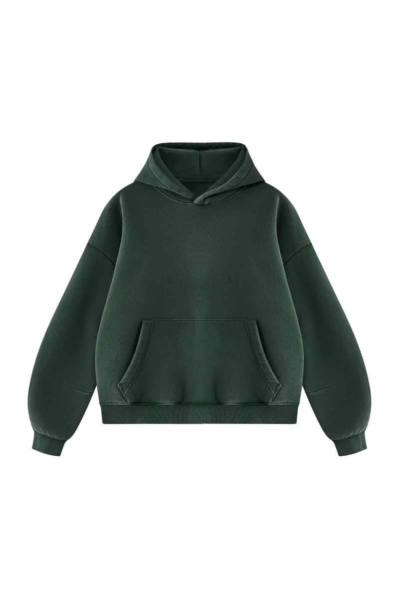 Men's Fall Fleece Heavyweight Washed Drop Shoulder Hoodie