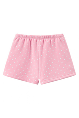 Unisex Fall Polka Dot Elastic Waist Drawstring Casual Shorts
