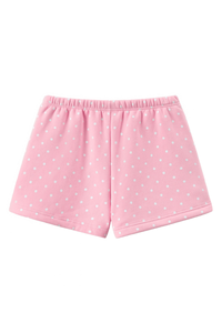 Unisex Fall Polka Dot Elastic Waist Drawstring Casual Shorts