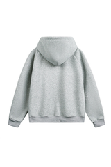 Men's Fall/Winter Fleece-Lined Half-Zip Hooded Sweatshirt