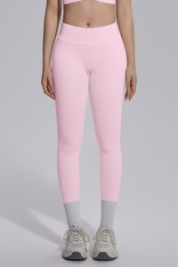 Women's Seamless Knit V-Waist Tight Butt-Lift Yoga Leggings