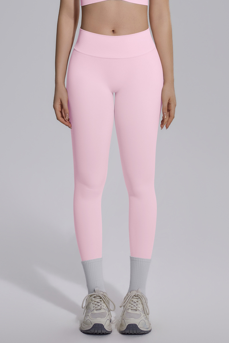 Women's Seamless Knit V-Waist Tight Butt-Lift Yoga Leggings