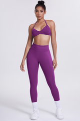 Women's Seamless Sports Bra Athletic Leggings Two-Piece Set