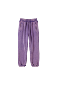 Unisex Fall Fleece Wax Dyed  Vintage Athletic Jogger