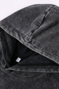 Unisex Fall 400G Heavyweight Washed Vintage Oversized Hoodie