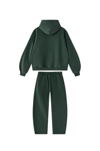 Unisex Fall Fleece Sets:Relaxed Hoodie And Sweatpants