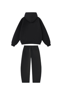 Unisex Fall Fleece Hoodie & Wide Leg Sweatpants Casual Set