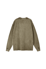 Unisex 100% Cotton Fall Vintage Washed Oversized Pullover