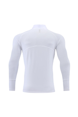 Men's Half Zip Mock Neck Finger Cuffs Long Sleeve Sports Top