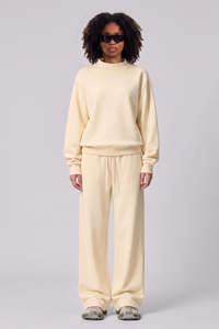 Unisex Fall Fleece Mock Neck Sweatshirt and Sweatpants Sets