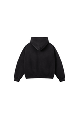 Women's Fleece-Lined Spray-Faded Oversized Hooded Jacket