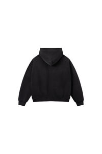 Women's Fleece-Lined Spray-Faded Oversized Hooded Jacket