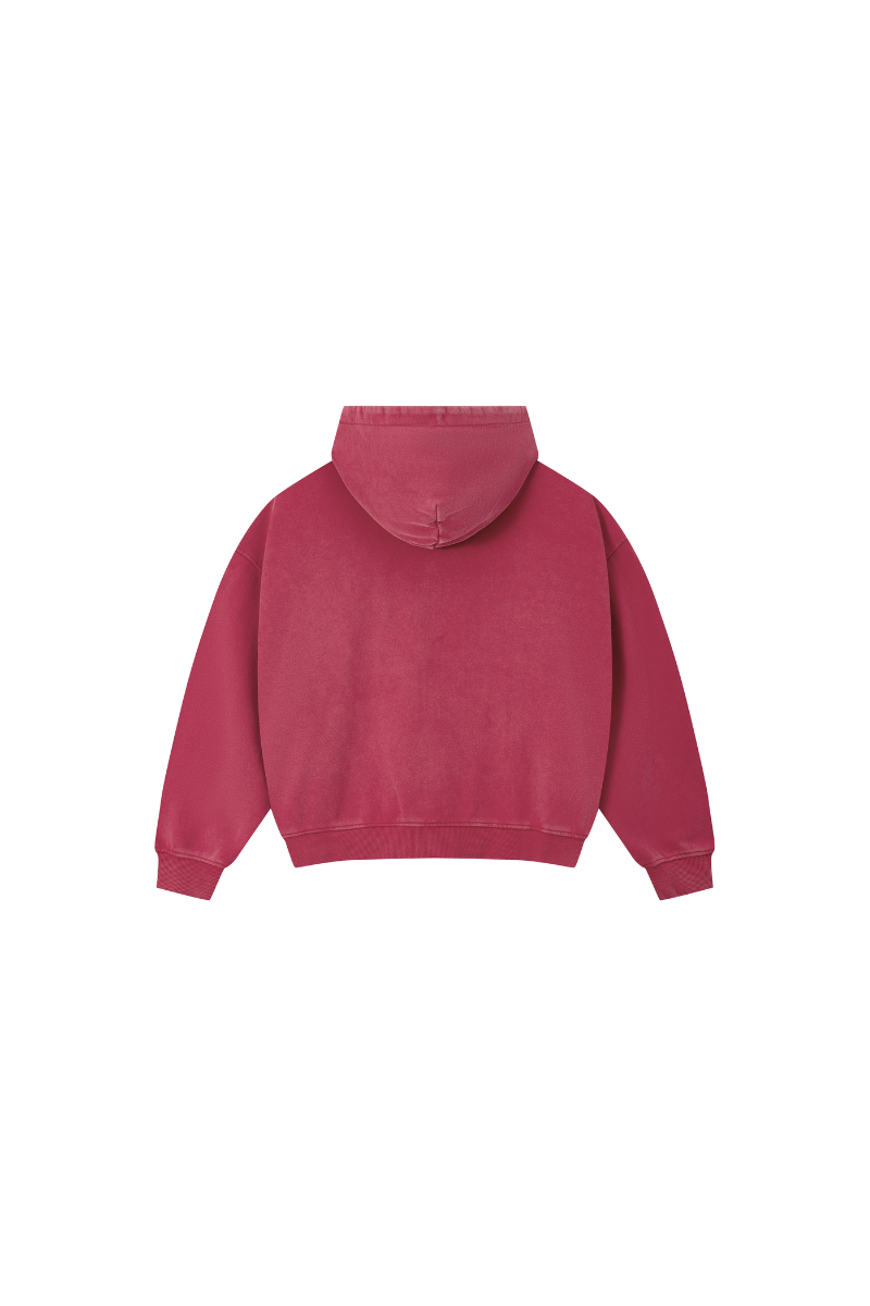 Unisex Fall 100% Cotton Retro Boxy Two-Way Zip Hooded Jacket