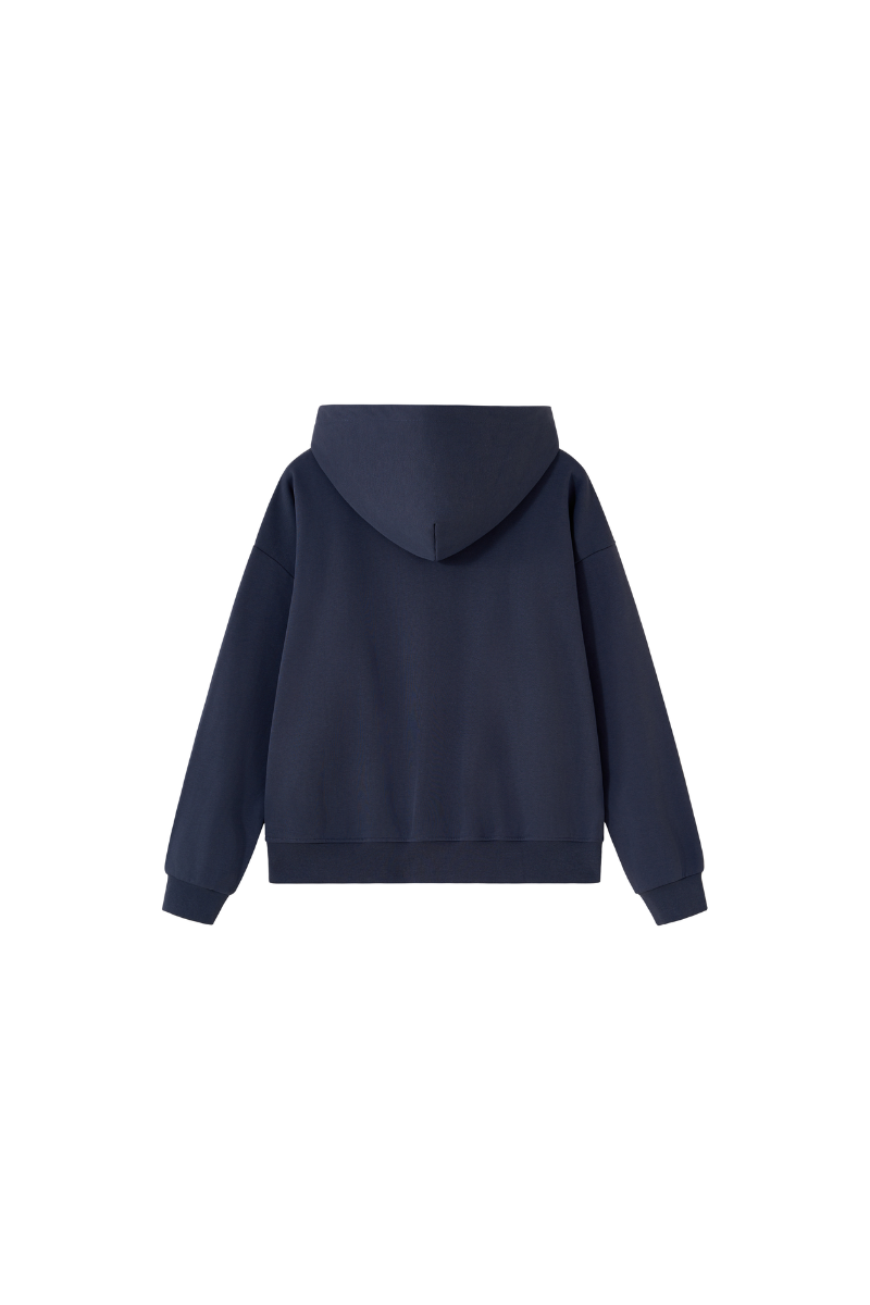 Women Loungewear Color Block Big Tooth Zipper Hooded Jacket