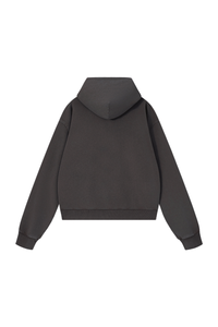 Unisex Fall Washed Vintage Boxy  Comfort Color Hooded Jacket