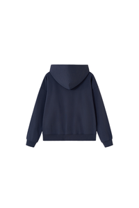 Men's Loungewear Color Block Big Tooth Zipper Hooded Jacket