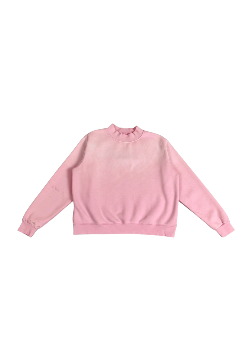 Women's Fall Fleece Vintage Gradient Mock Neck Sweatshirt