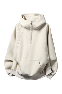 Women's Fall Half Zip Relaxed Hooded Sweatshirts
