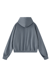 Women's Fall 100% Cotton 360G Boxy Two‑Way Zip Jacket