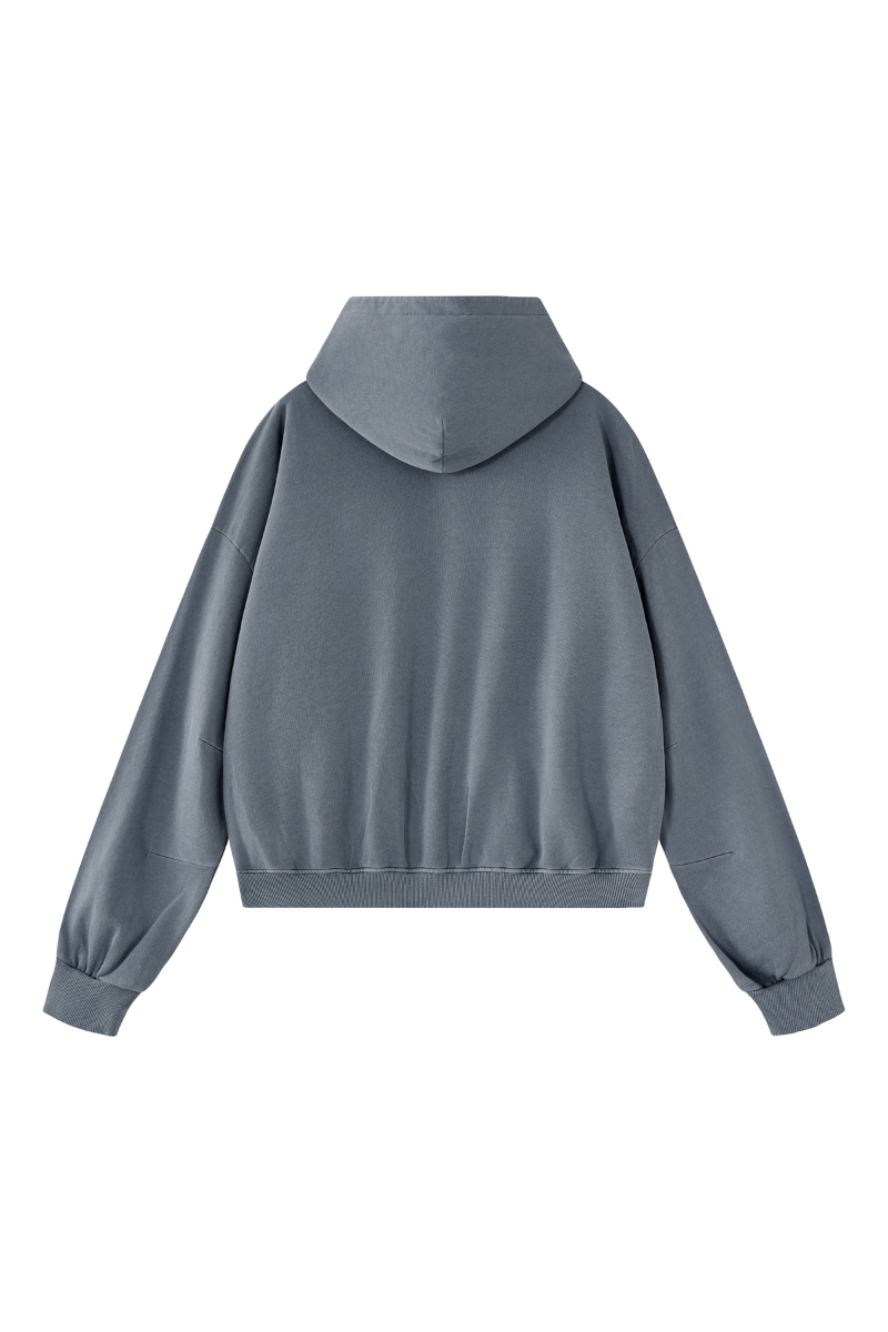 Women's Fall 100% Cotton 360G Boxy Two‑Way Zip Jacket