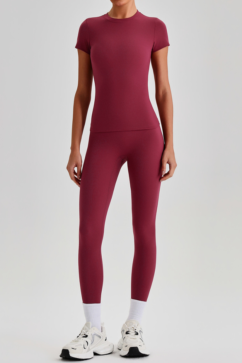 Women's Bare Feel  High Stretch T-shirt & Yoga Leggings Set