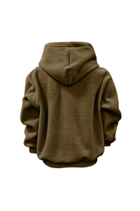 Women's Fall/Winter Fleece Front Large Pet Pocket Hoodie