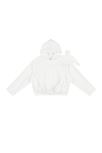 Men's Fall Boxy Cropped Kangaroo Pocket Drop-Shoulder Hoodie