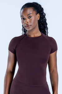 Women's Crew Neck Slim Fit Short Sleeve Workout T-shirt