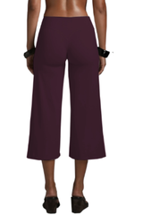 Women's Athletic 7/8 Wide-Leg Yoga Cropped Pants