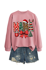 Women's Winter/Fall Christmas Santa Multi-color Pullover