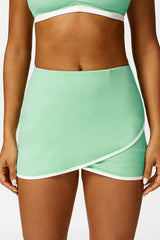 Women'S Colorblocked Sports Tennis Skirt