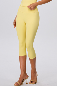 Women's No Front Seam Slim FIt Yoga Capri Leggings