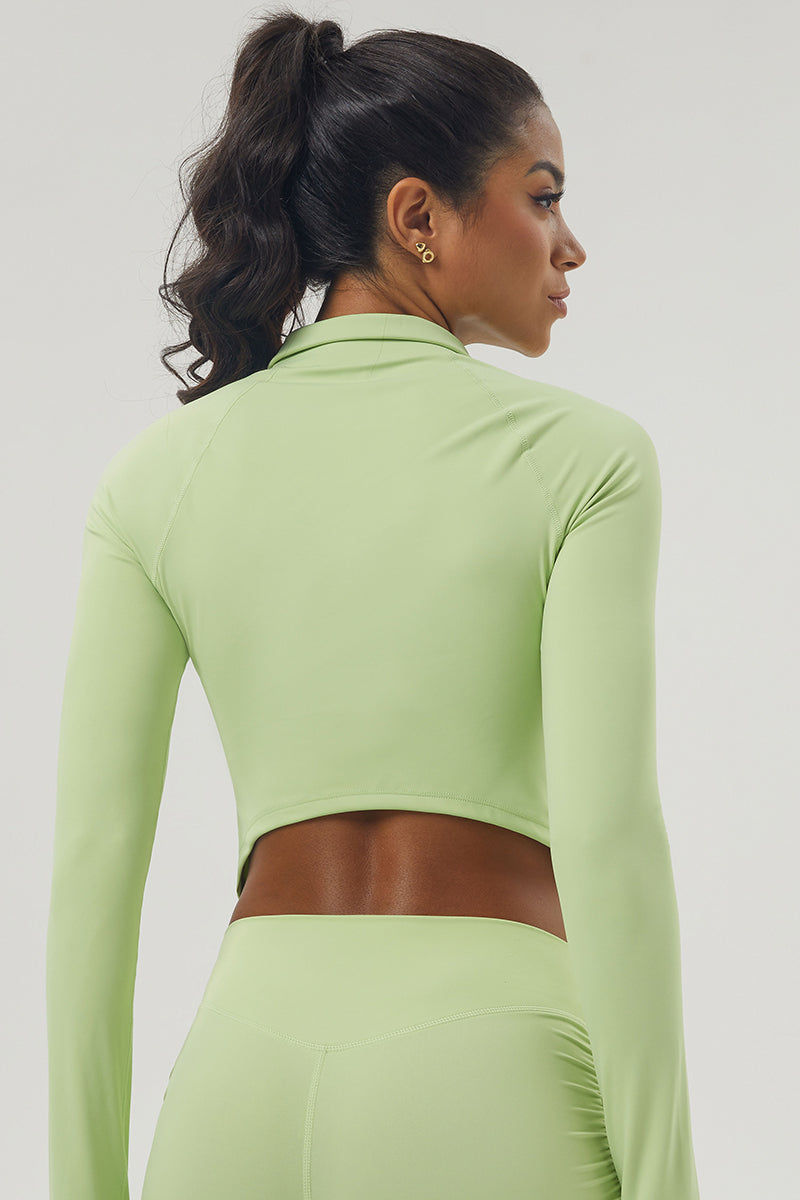 Women'S Zipper Reversible Collar Sport Jacket