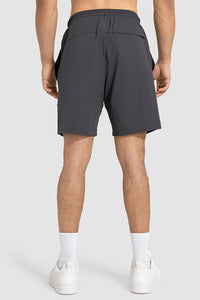 Men Summer Casual Loose Quick-Dry Breathable Mid-Length Outdoor Running Fitness Sport Shorts