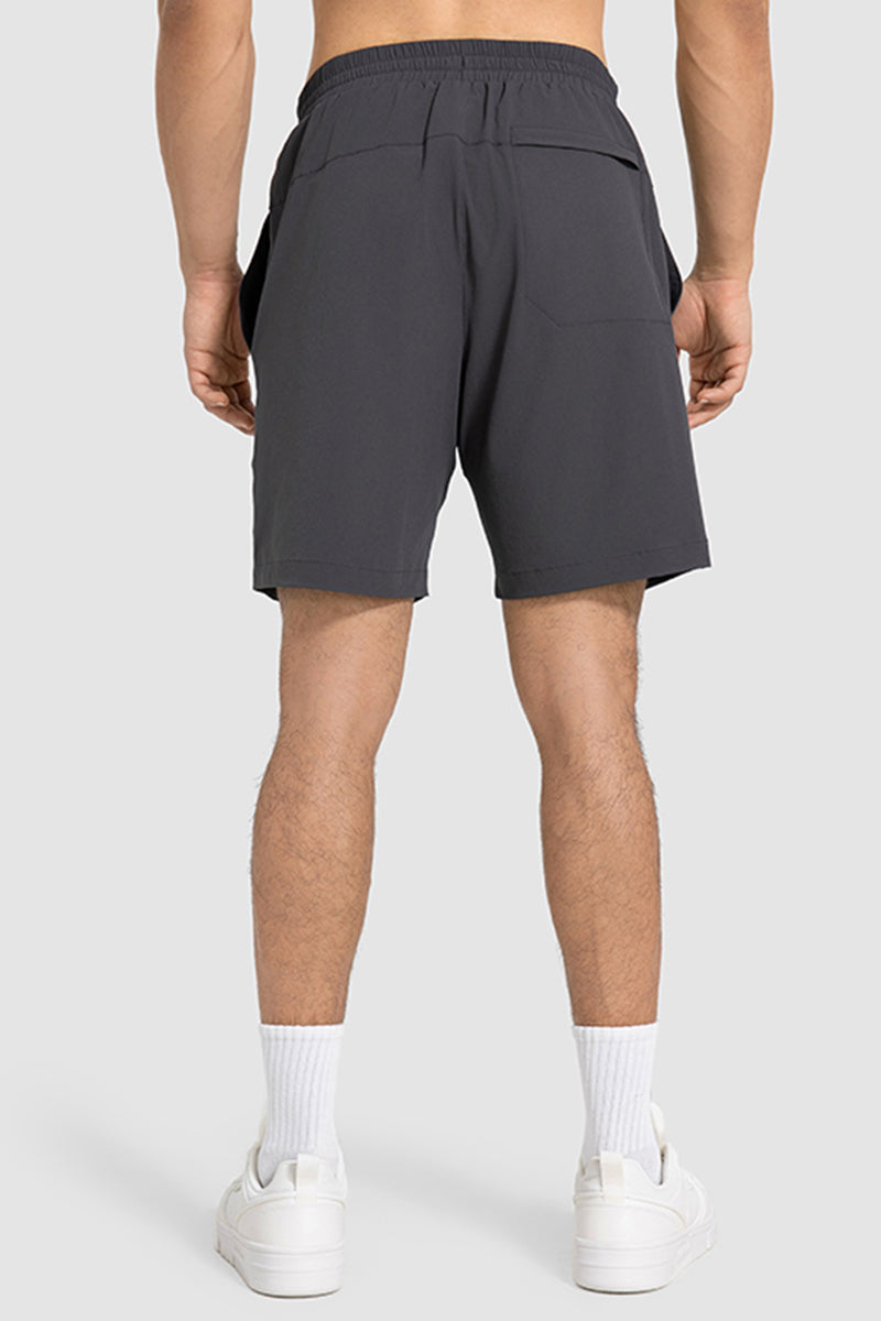 Men Summer Casual Loose Quick-Dry Breathable Mid-Length Outdoor Running Fitness Sport Shorts