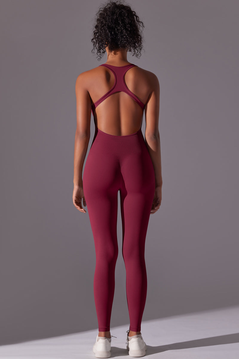 Seamless Women'S I-Back Yoga Sport Jumpsuit